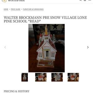 Walter Brockmann lone pine school and accessorie pieces.